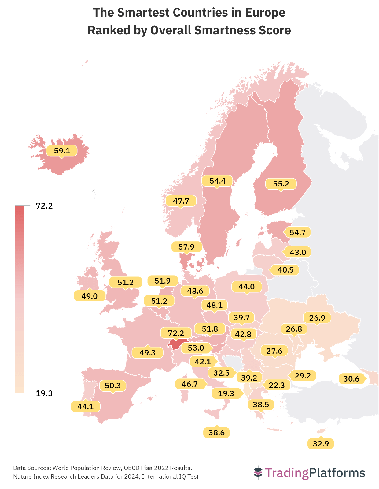 The Smartest Nations in Europe